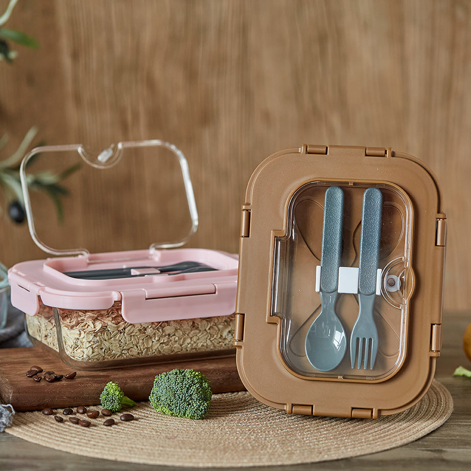 Glass Meal Prep Containers 2 Compartments,Glass Food Storage Containers with Lids,Airtight Lunch Bento Boxes,Microwave,Oven,Freezer and Dishwasher Safe