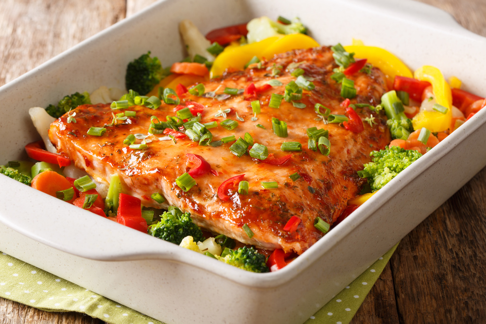 Sheet-Pan Salmon &Broccoli