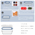 7-Pack Glass food storage container with silicone glass lid, includes gas valve, BPA-free, leak-proof food container（Skyblue）