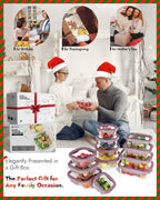 12-Pack Containers Glass Containers with Glass Lids BPA Free, Leak Proof Food Container（Pink）