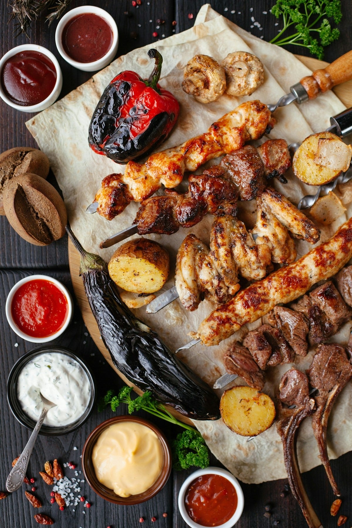 Black Pepper Beef & Pepper Skewers