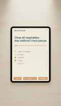 Interactive App Recipe With Live Checklist