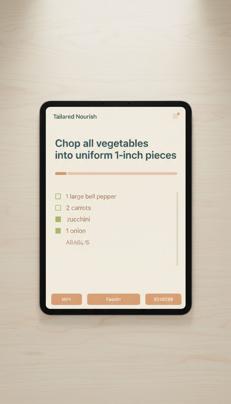 Interactive App Recipe With Live Checklist