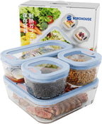 Glass Food Storage Container Set · 4 Pack