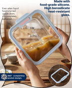 Glass Food Storage Container Set · 4 Pack