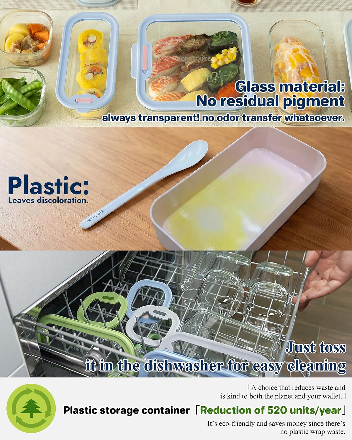 Tempered Glass Lid Food Storage Container · 5.7 Cup