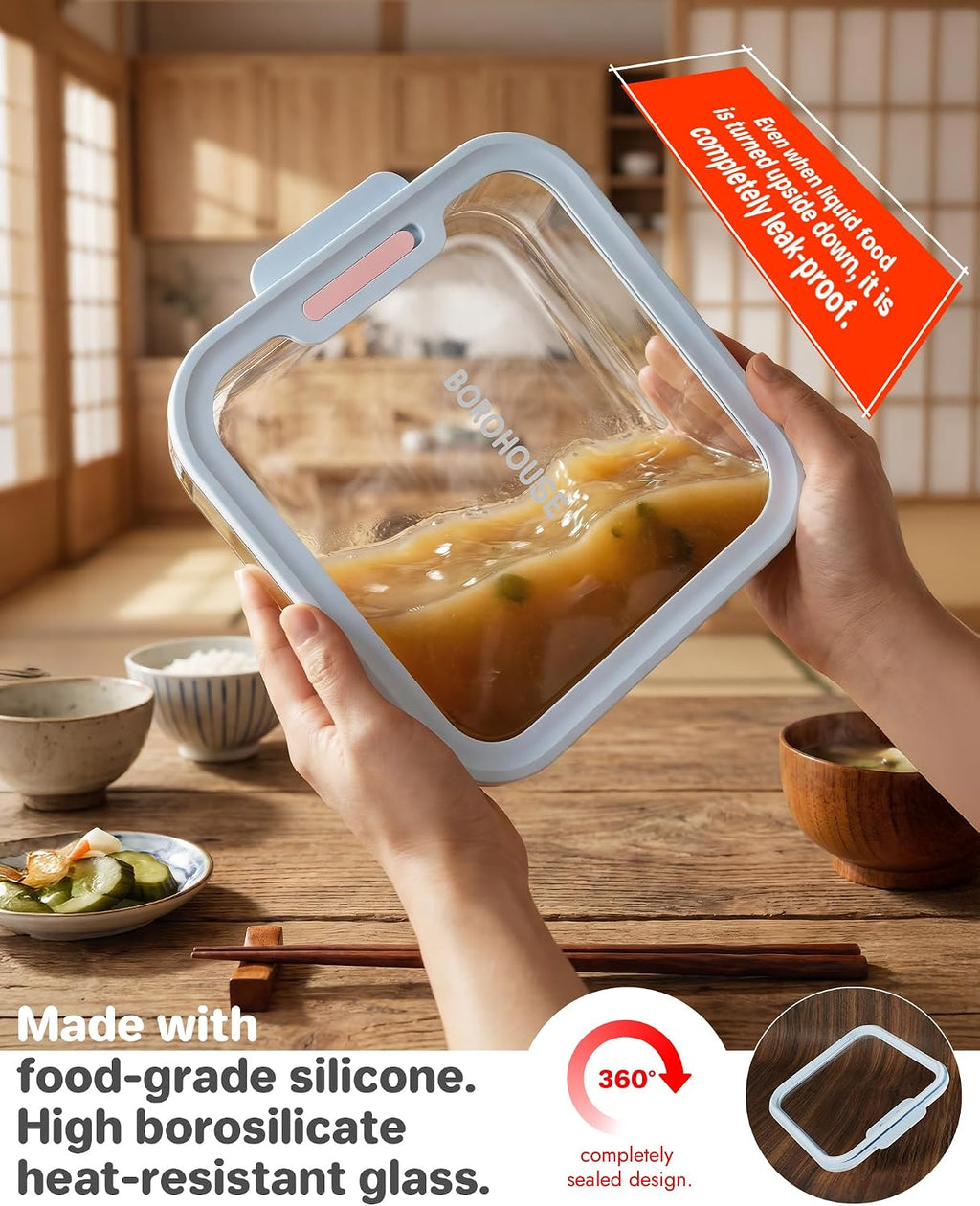 Tempered Glass Lid Food Storage Container · 5.7 Cup